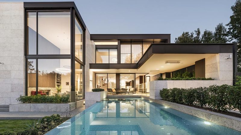 Grand period home in Toorak, Melbourne with heritage glazing